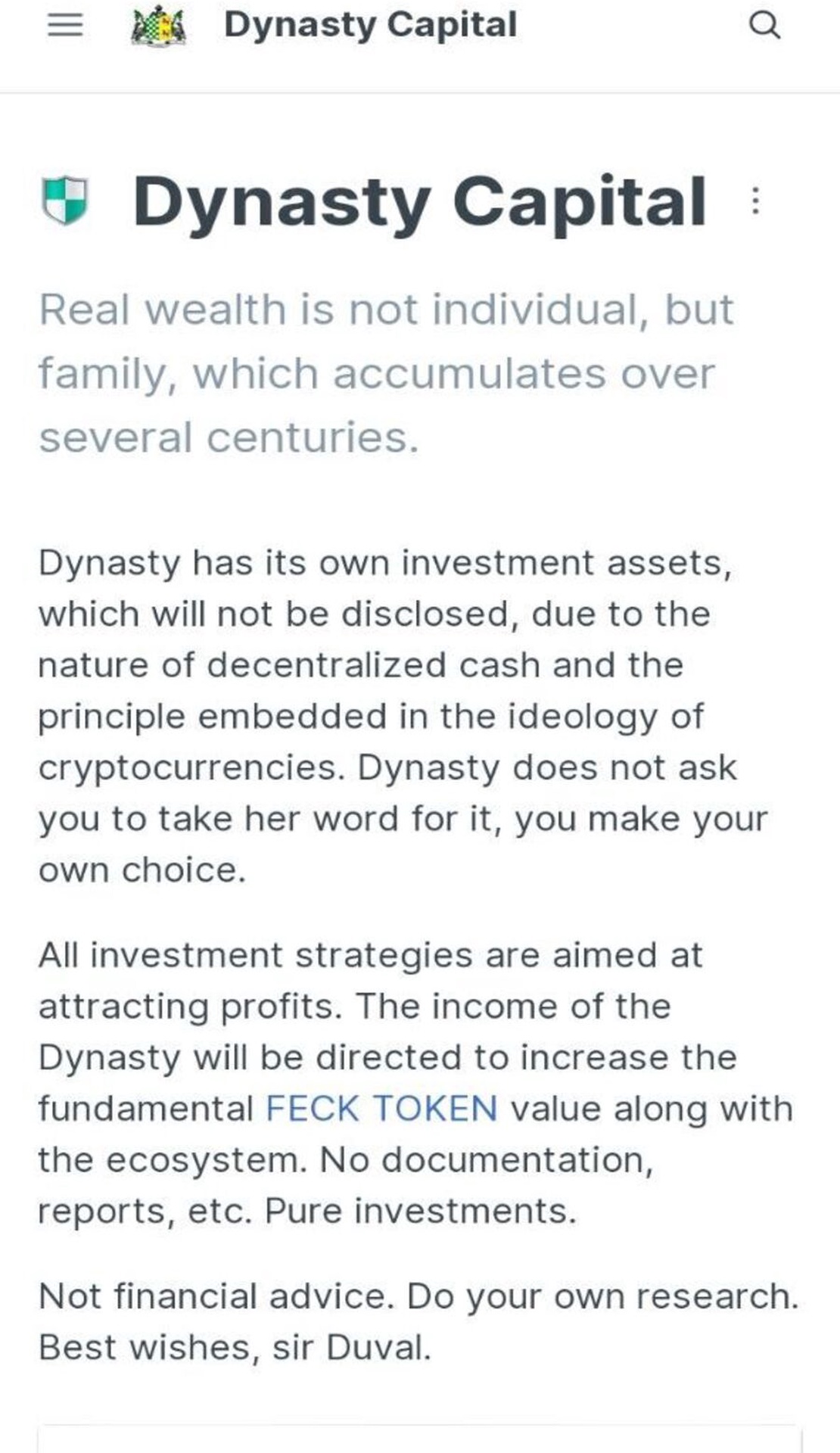 Dynasty Capital App Image