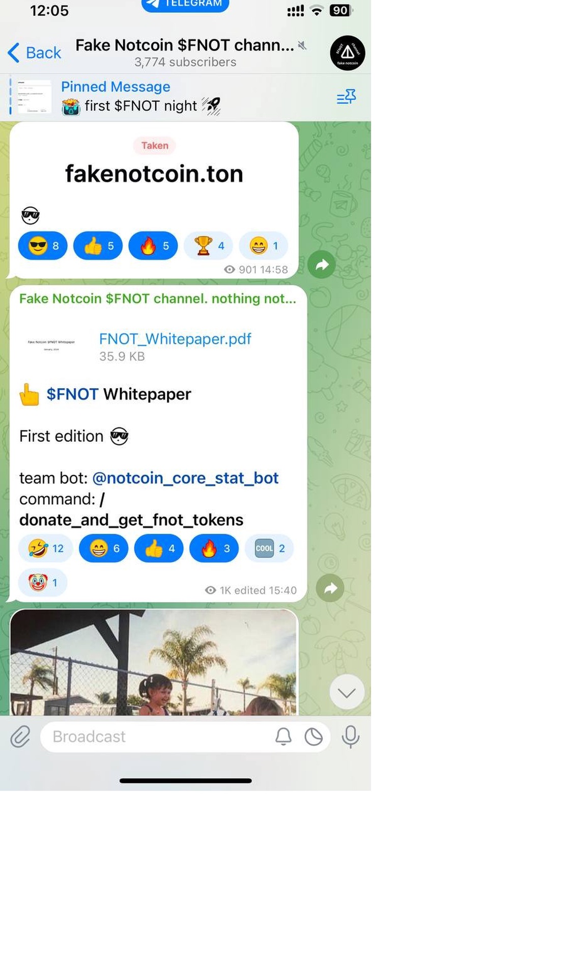 Fake Notcoin App Image