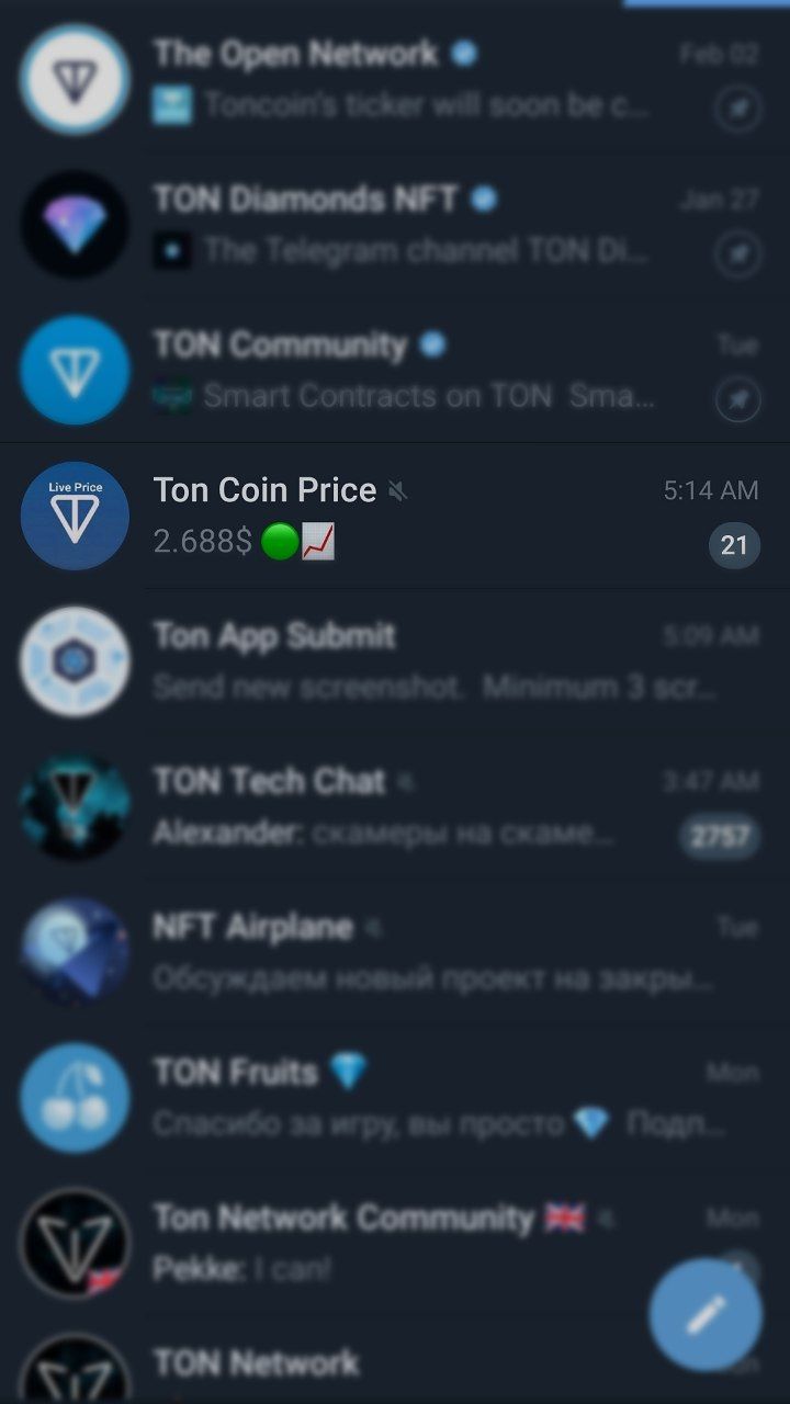 Live Price TonCoin App Image
