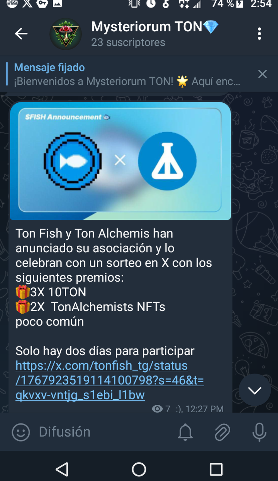 Mysteriorum TON π App Image