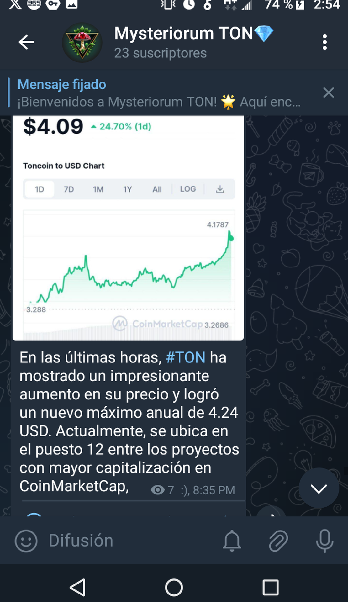 Mysteriorum TON π App Image