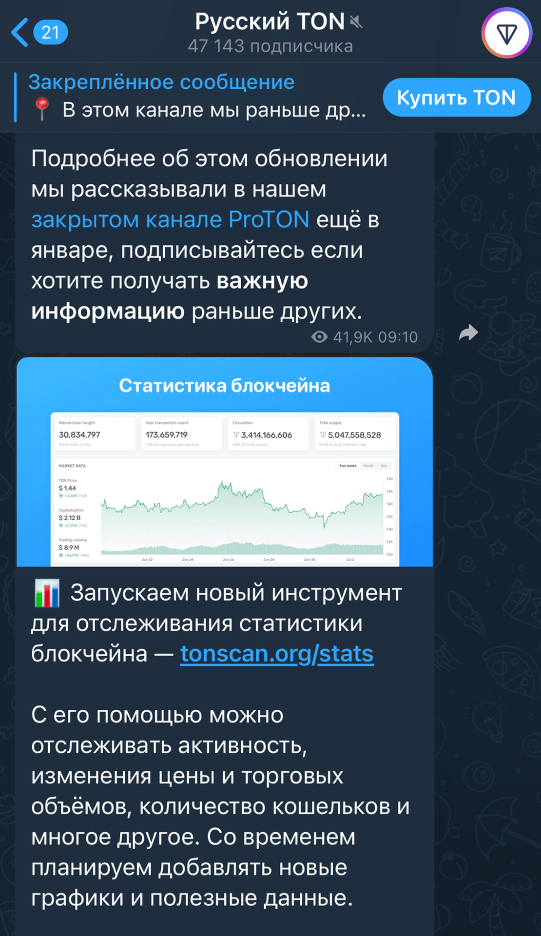Русский TON App Image