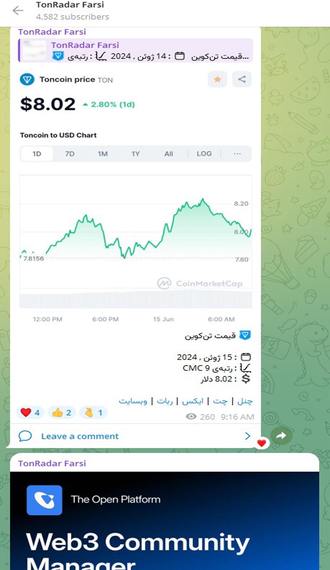 TonRadar Farsi App Image