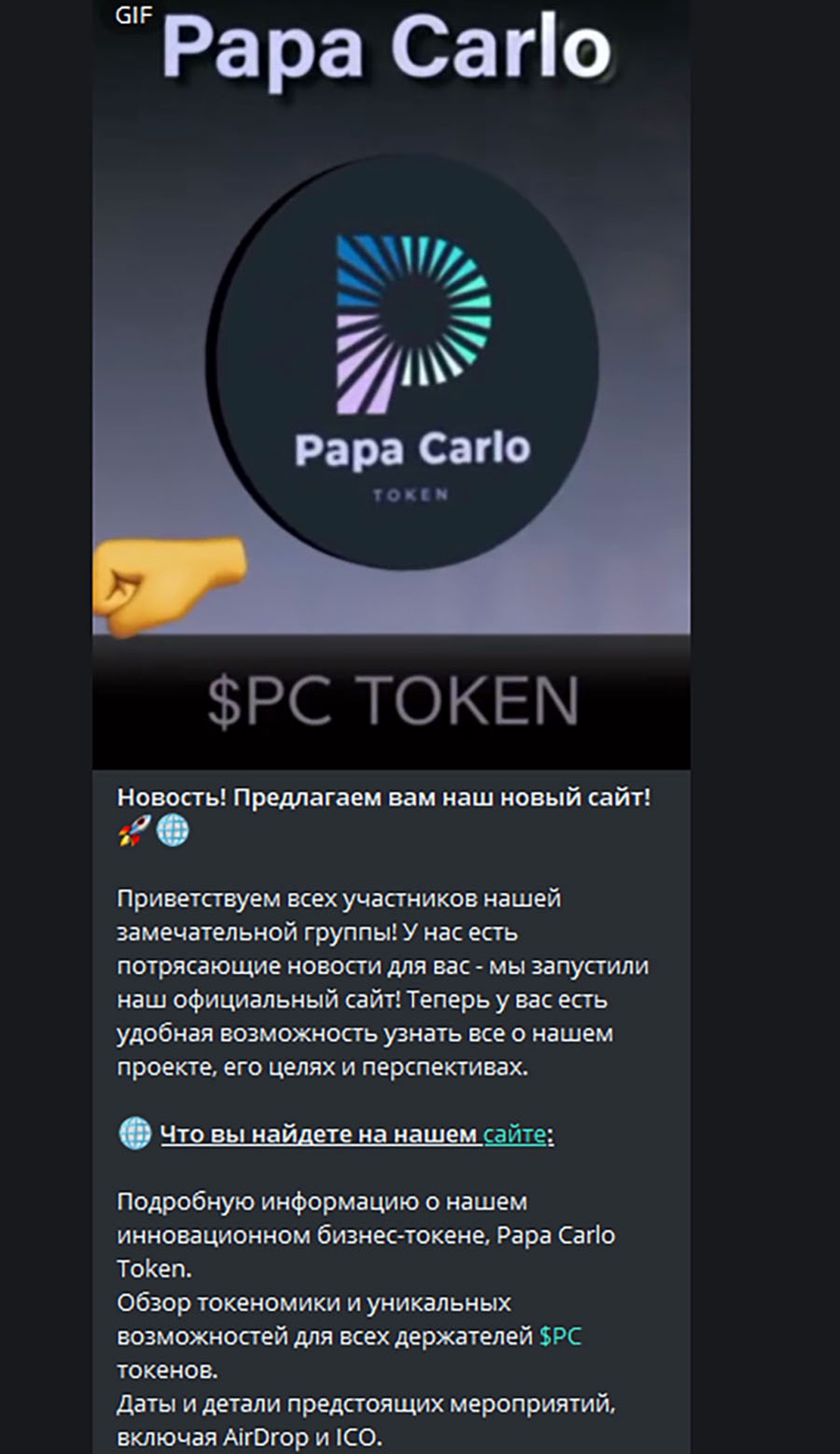 Papa Carlo CHAT App Image