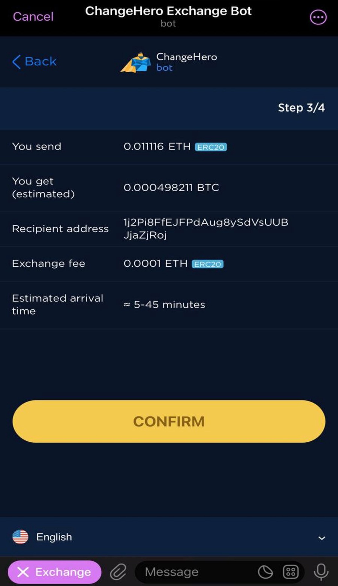 ChangeHero Bot App Image