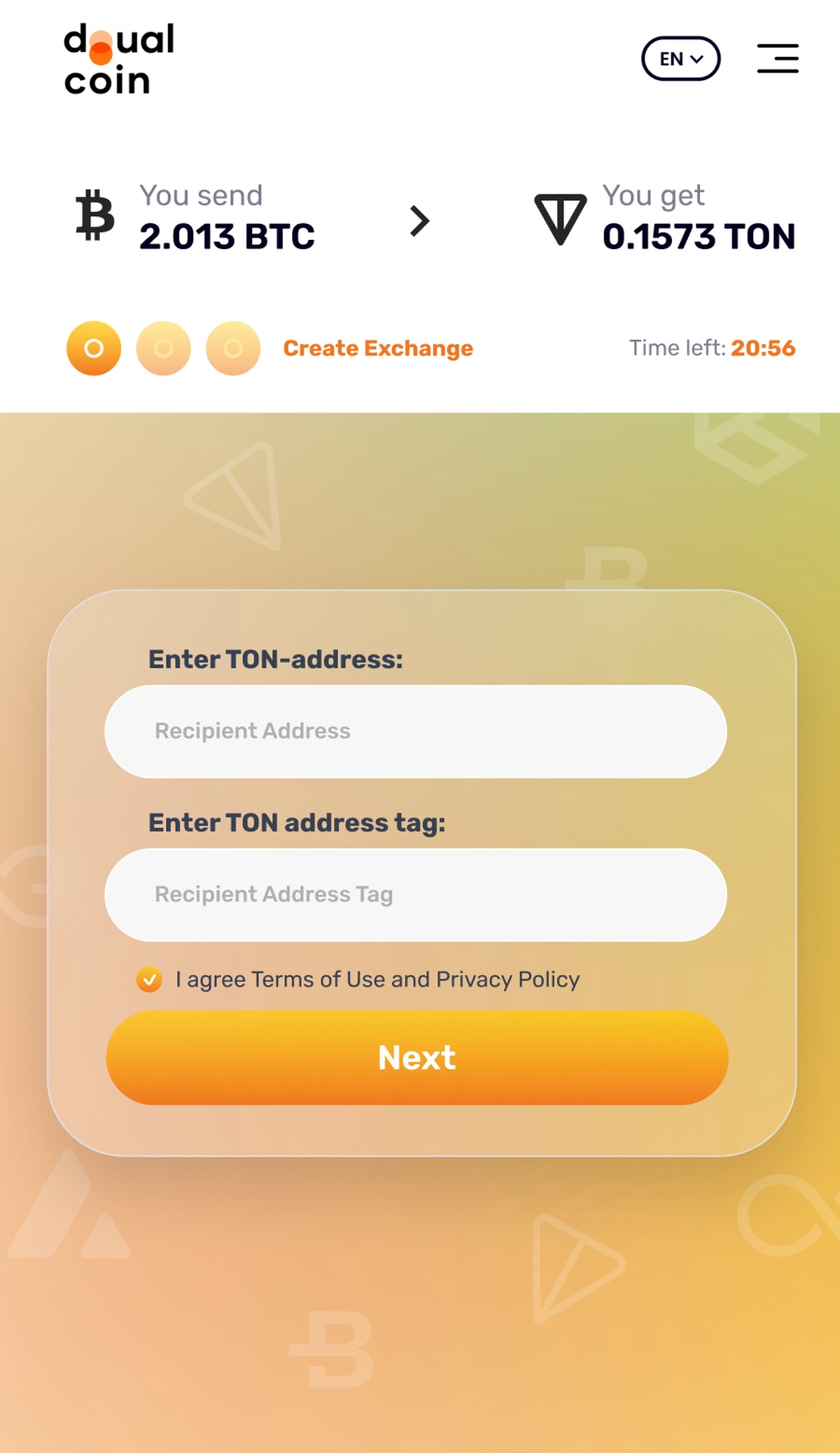 Dualcoin App Image