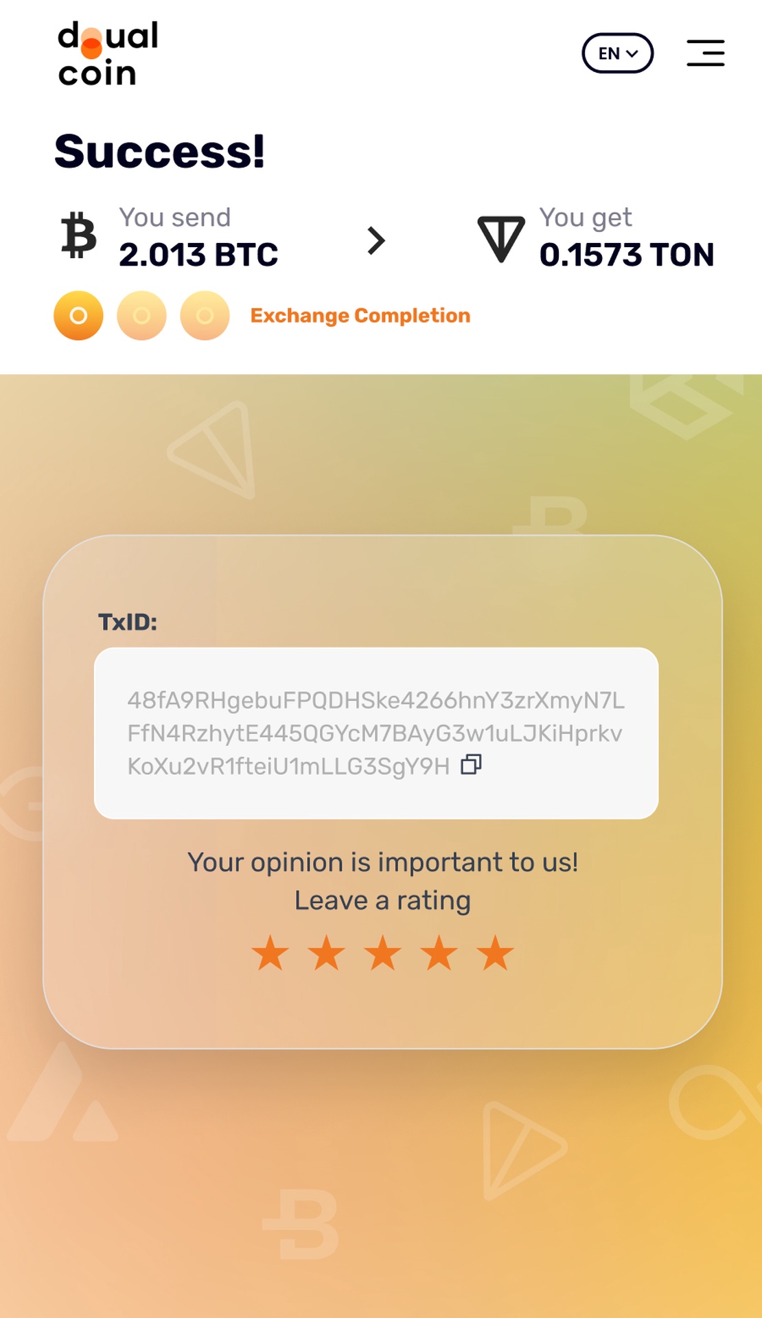 Dualcoin App Image