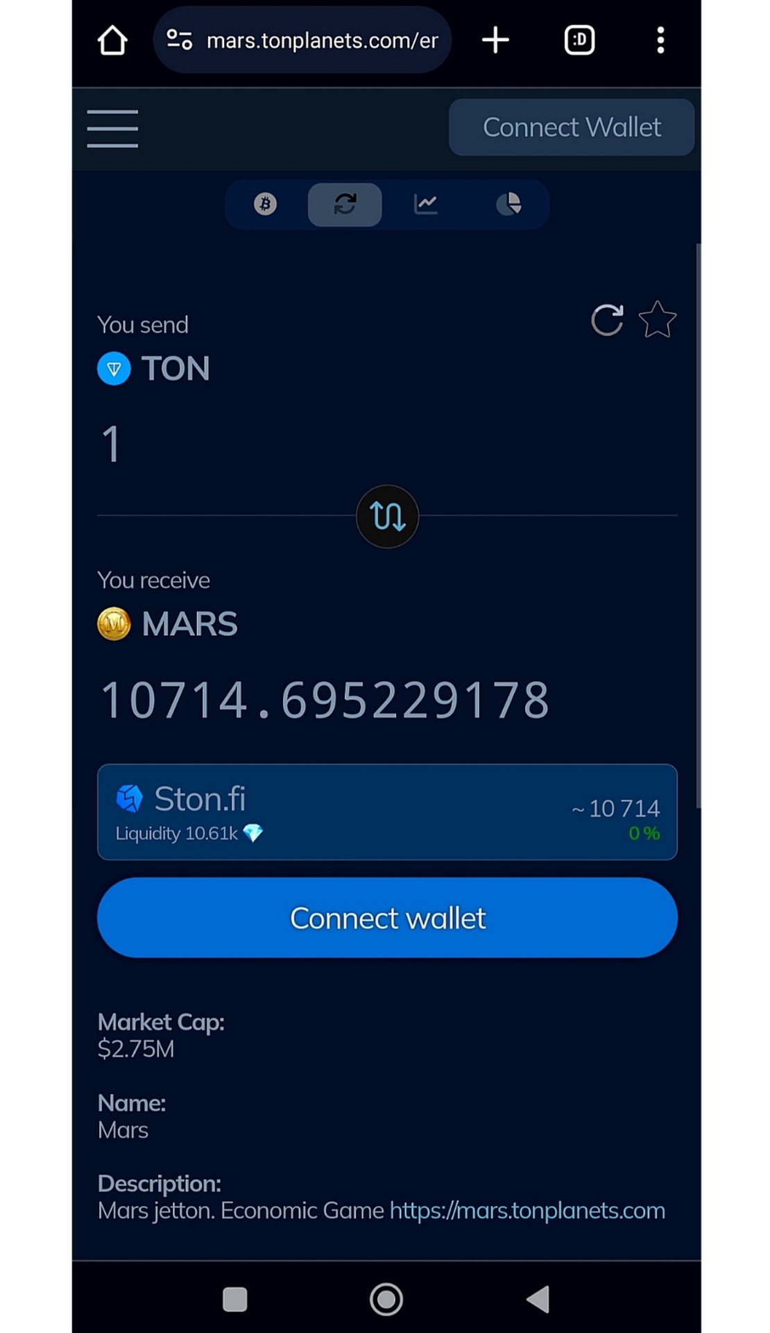 MARS DEX App Image