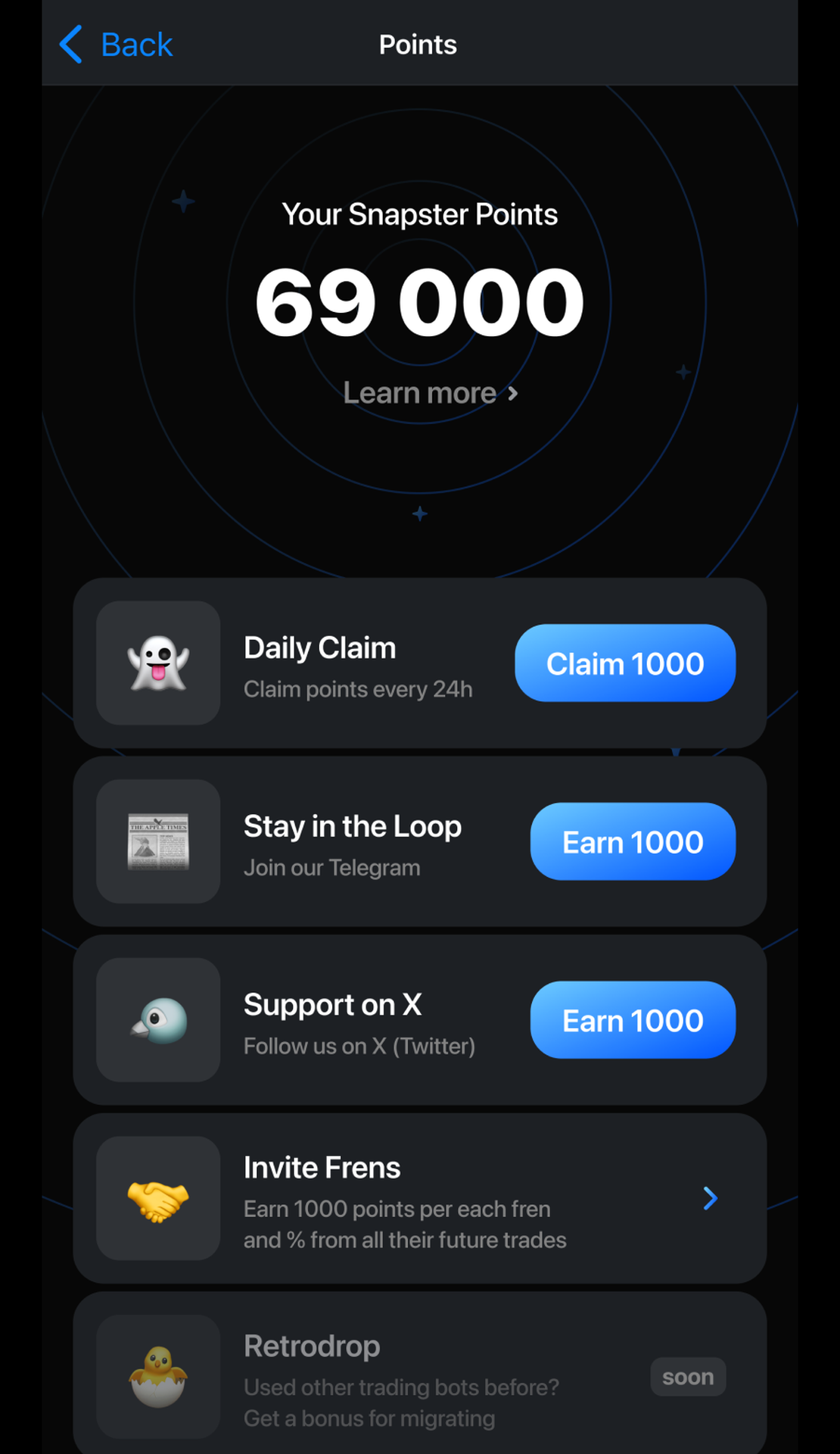 Snapster Trading ⚡️ App Image
