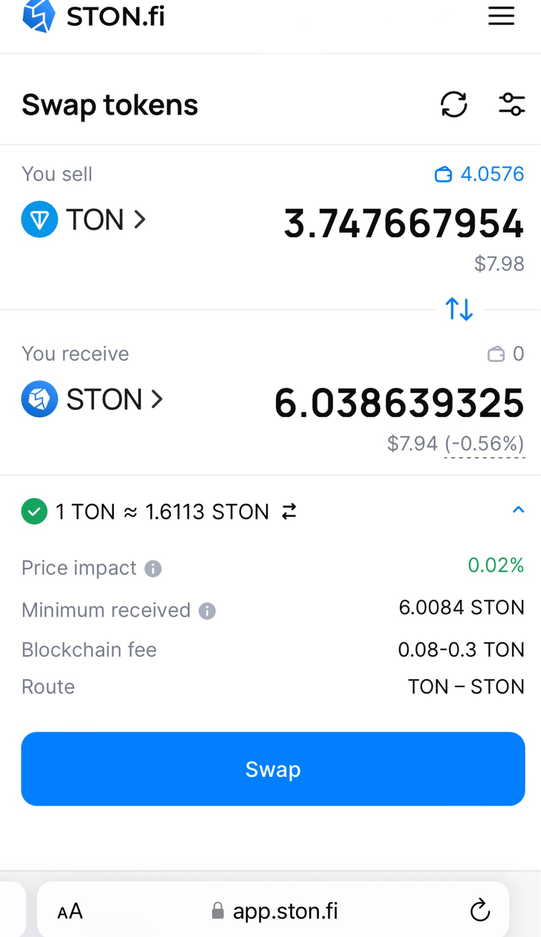 STON.fi App Image