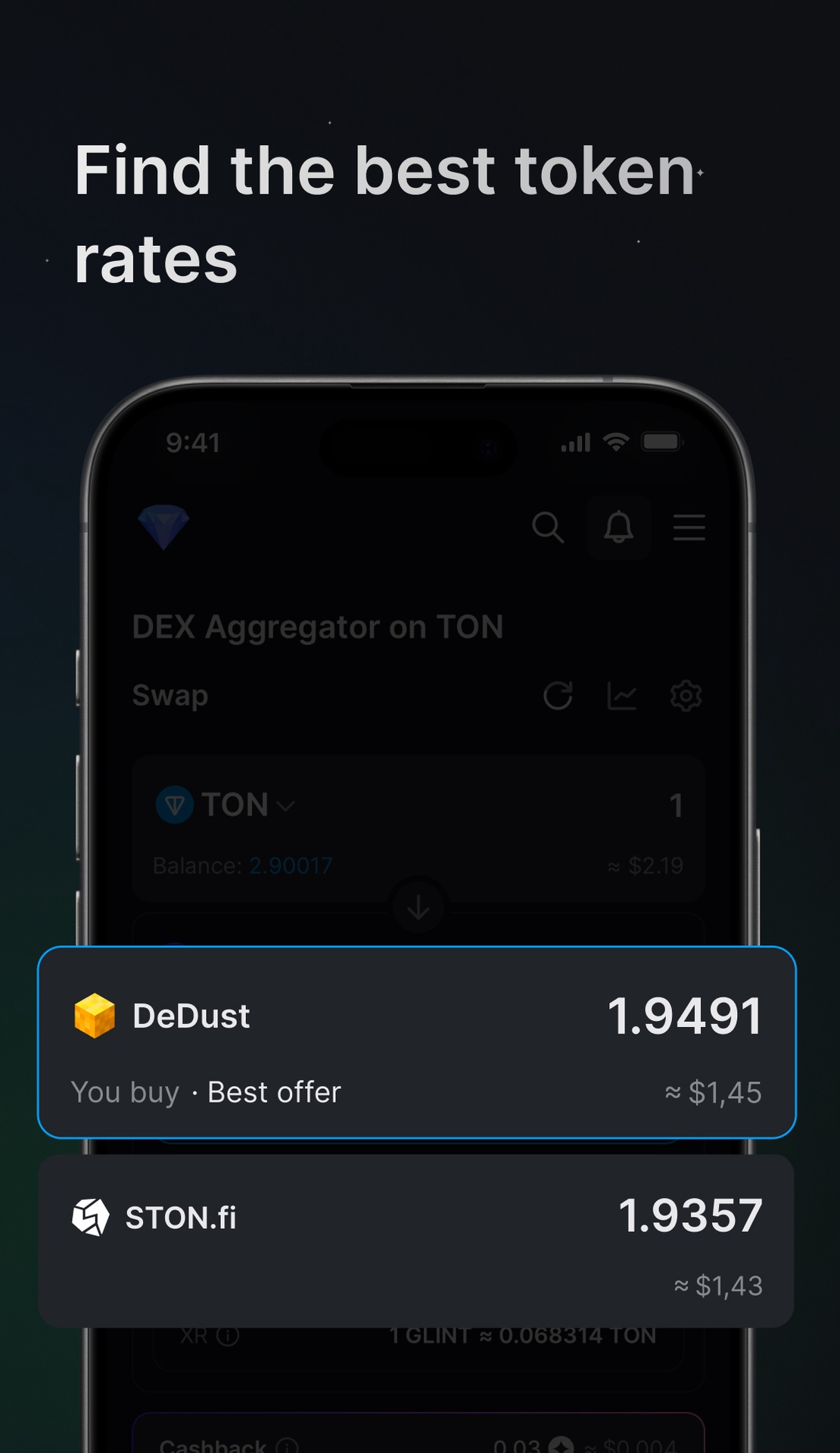 TON Diamonds DEX App Image