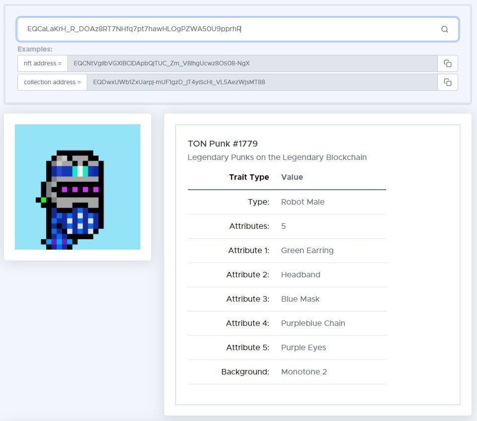 TON NFT EXPLORER App Image