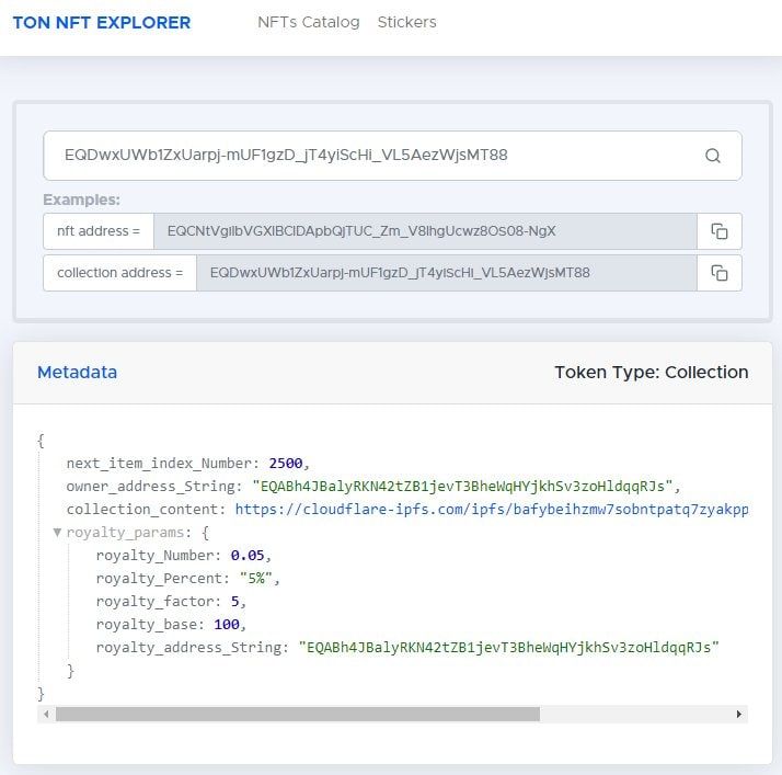 TON NFT EXPLORER App Image