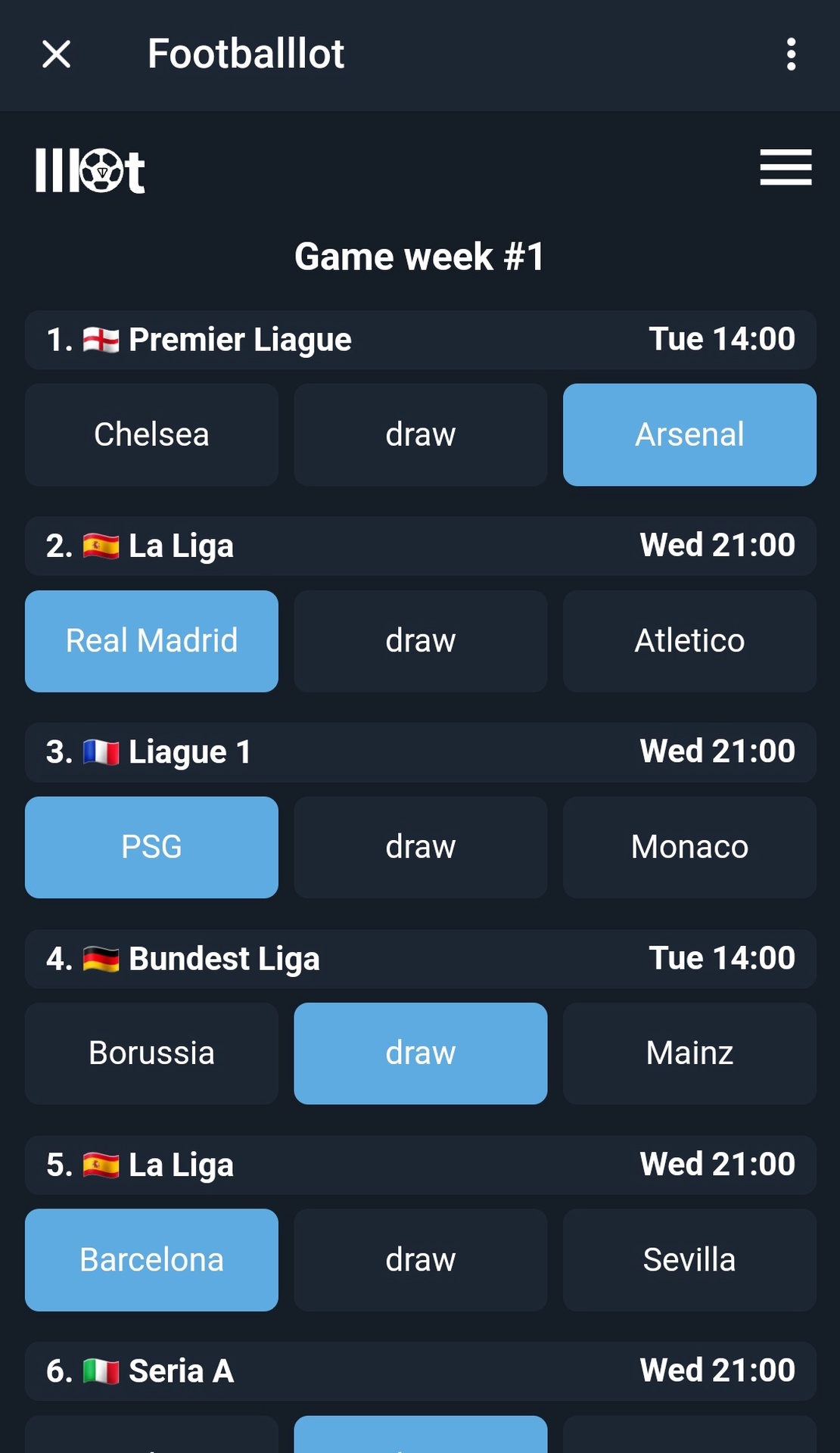 Footballlot App Image