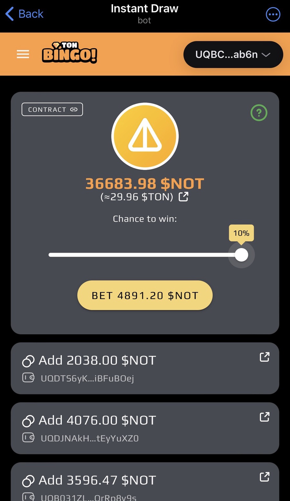 TON Bingo! App Image