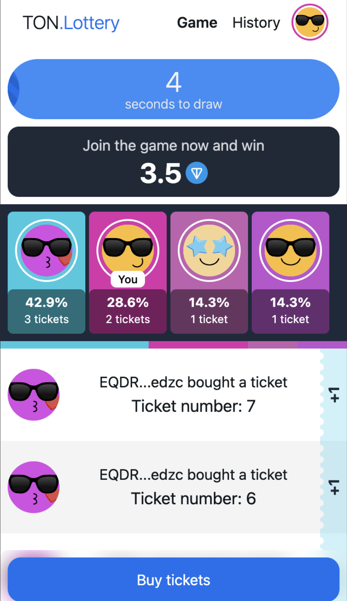 Ton.Lottery App Image