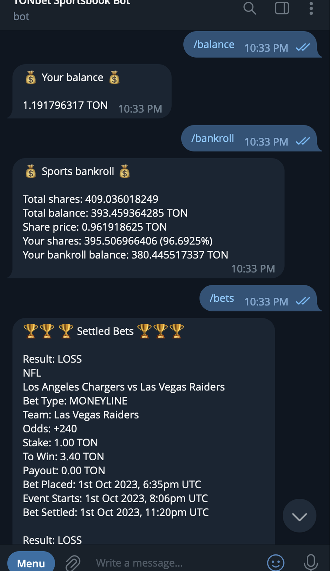 TONbet Sportsbook App Image