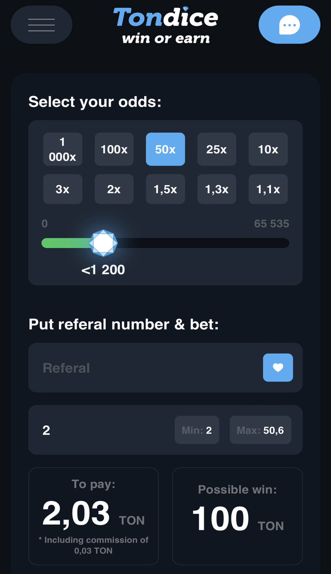 TonDice App Image