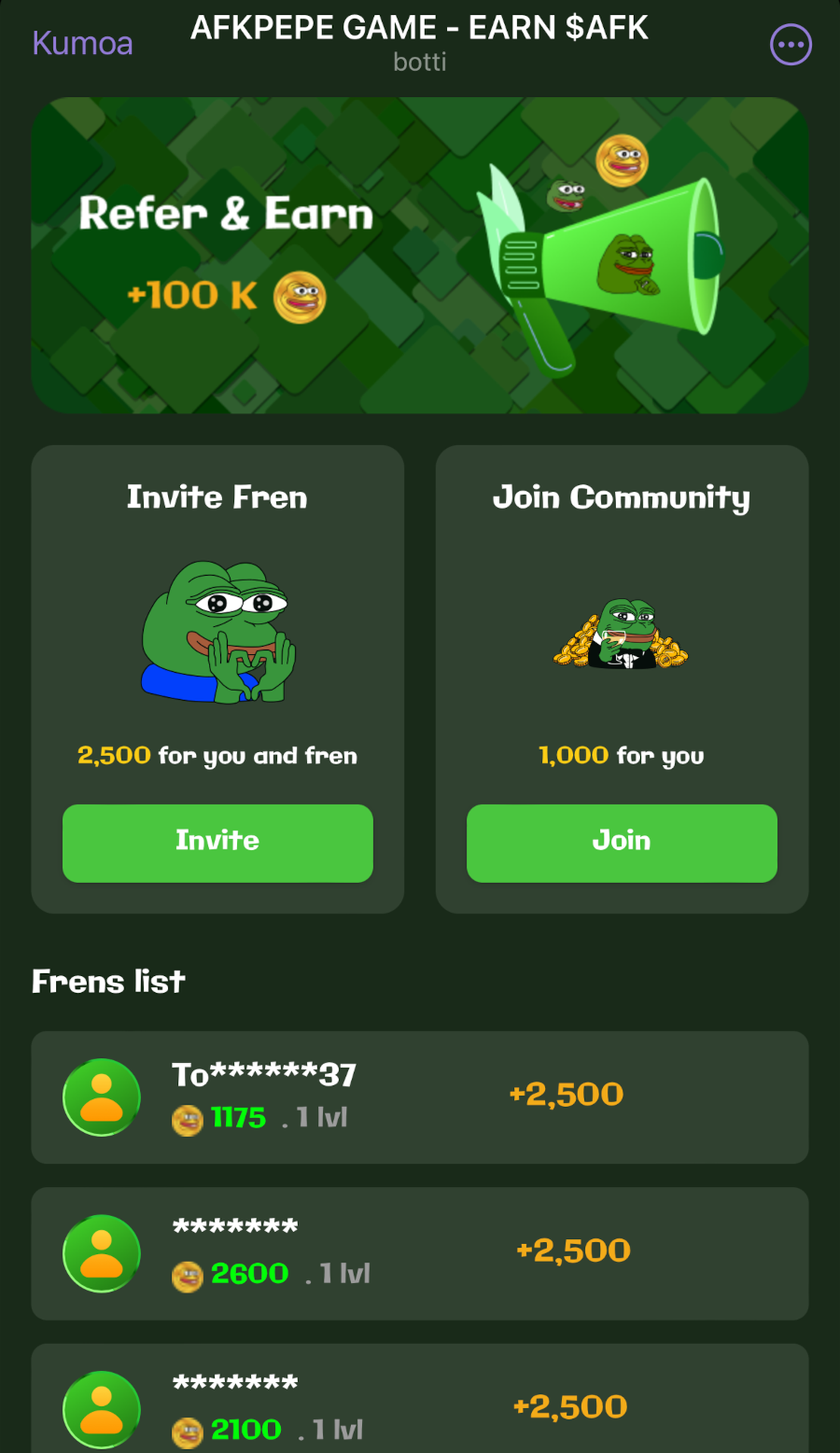 AFKPepe Bot App Image