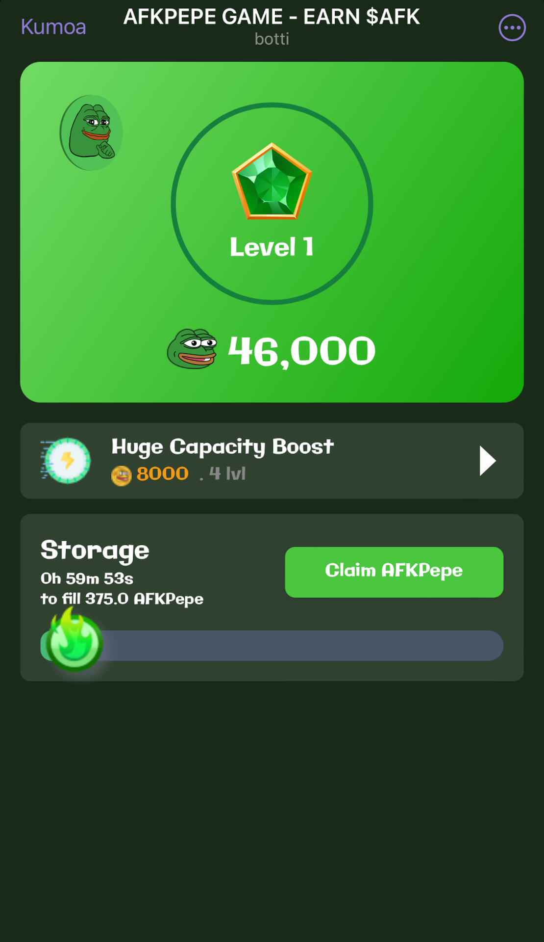 AFKPepe Bot App Image