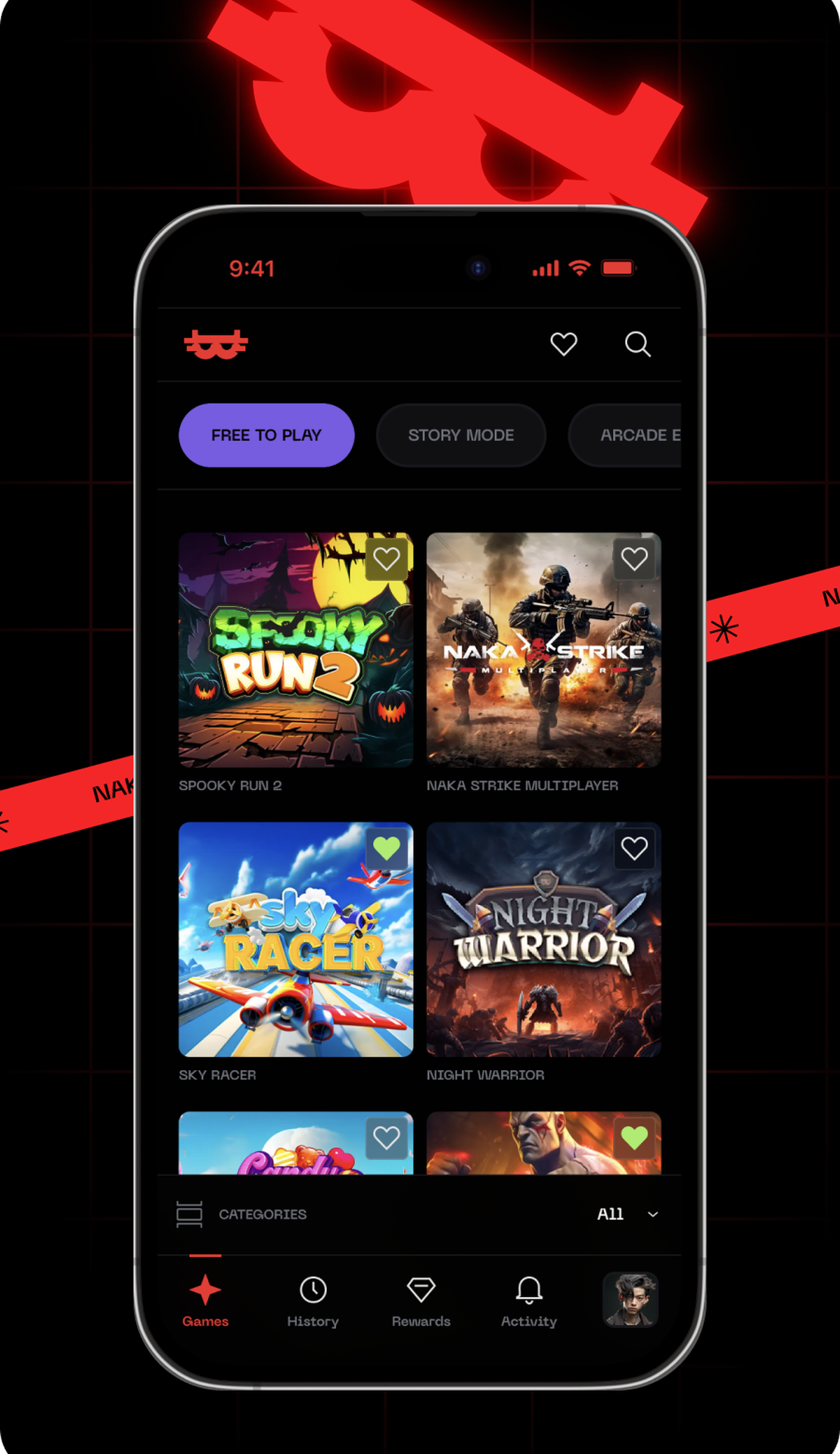 Nakamoto Games App Image