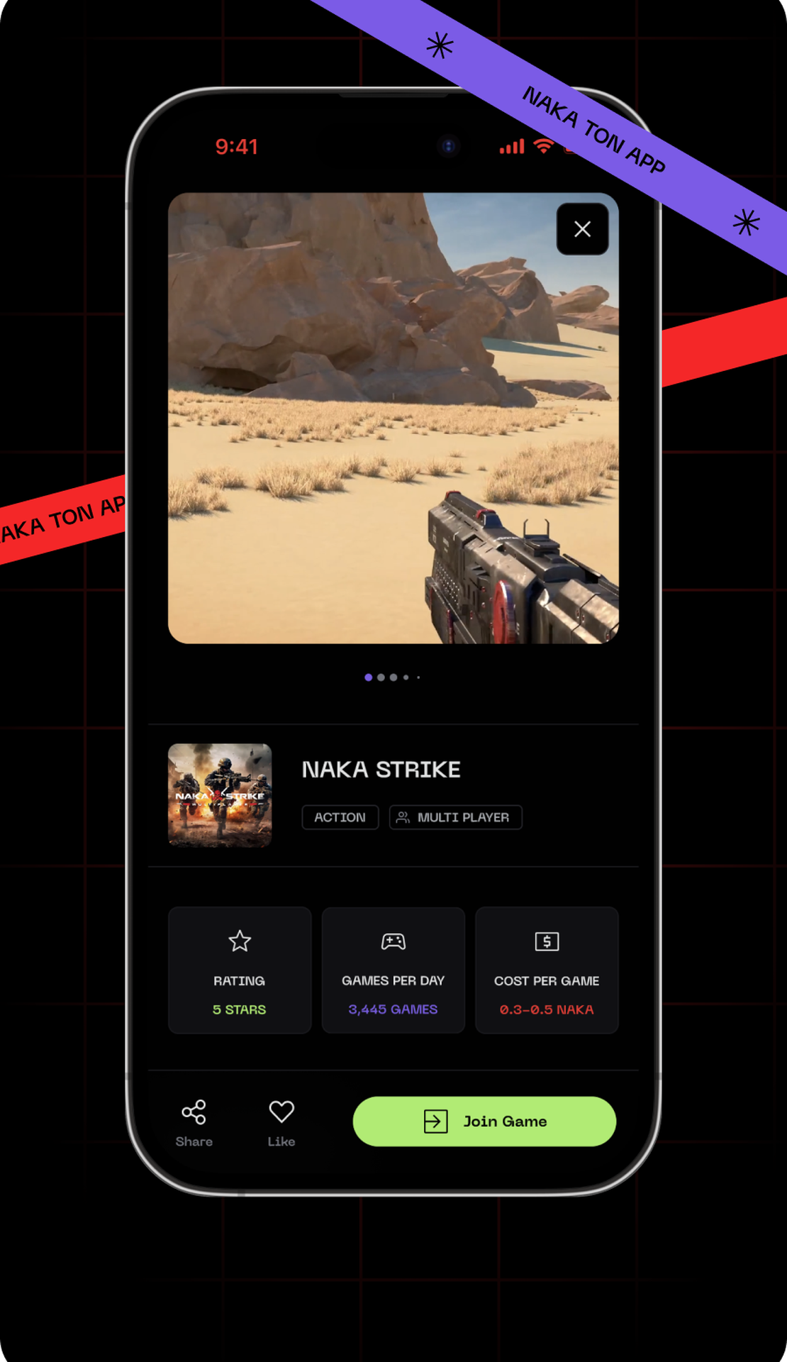 Nakamoto Games App Image