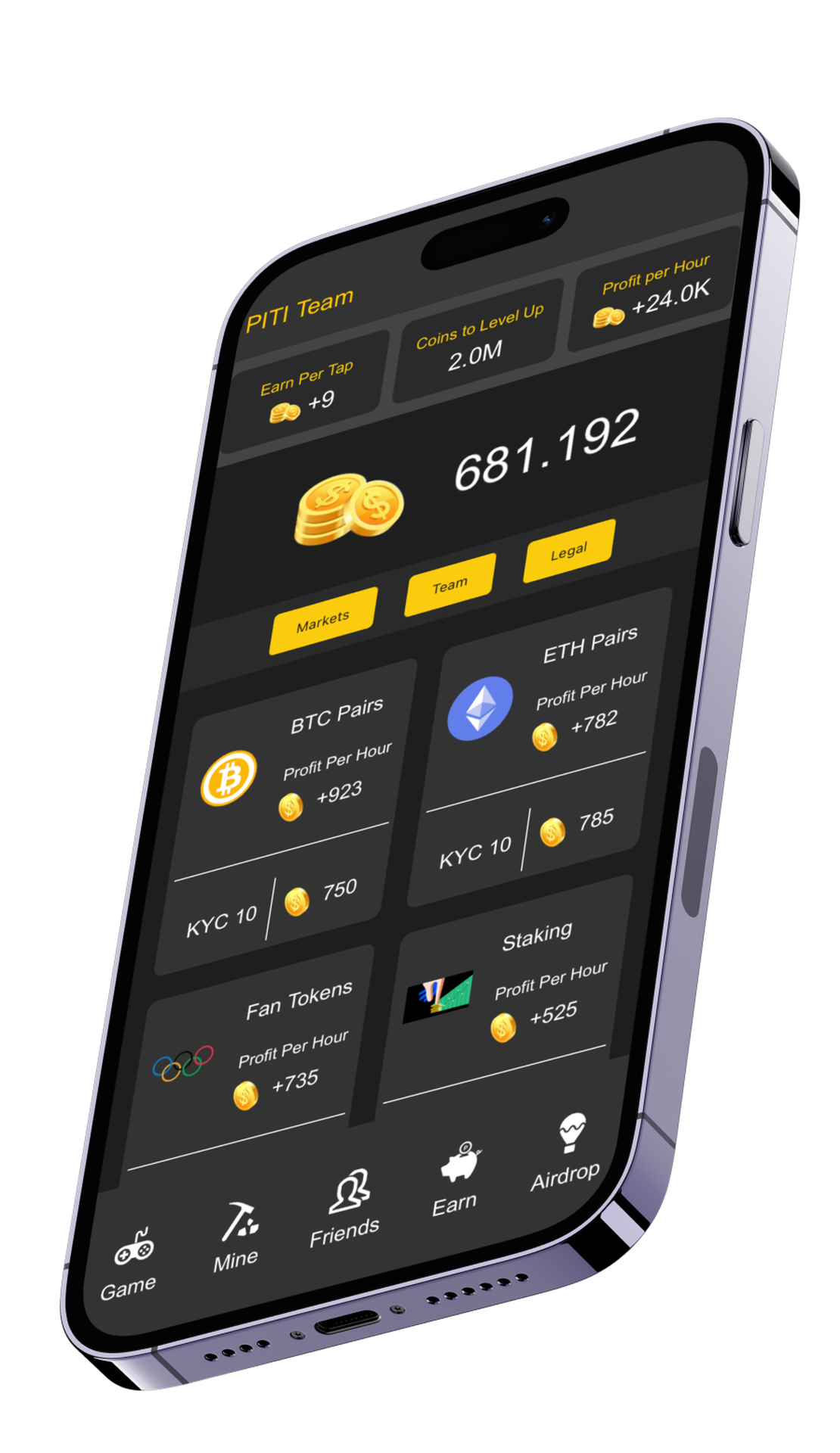 PITI Tap Game App Image