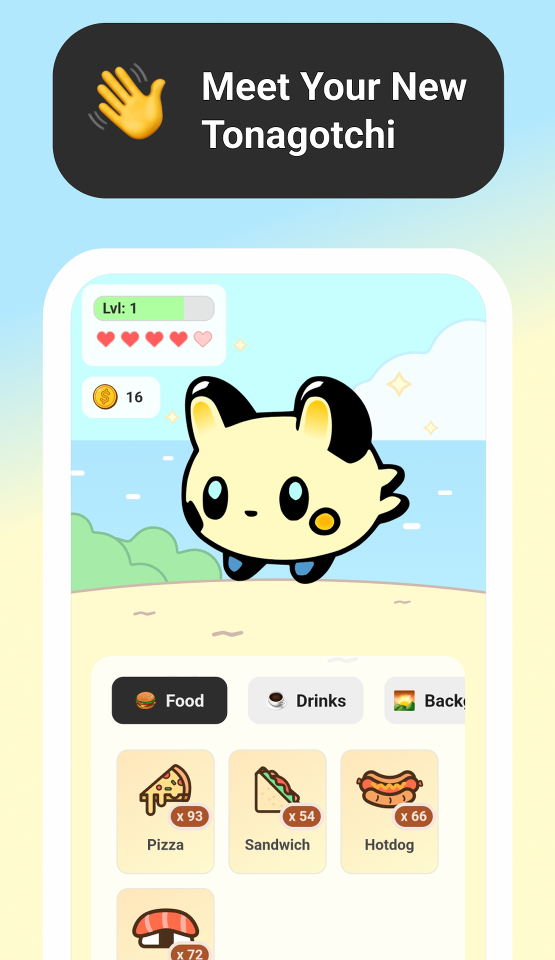Tonagotchi App Image