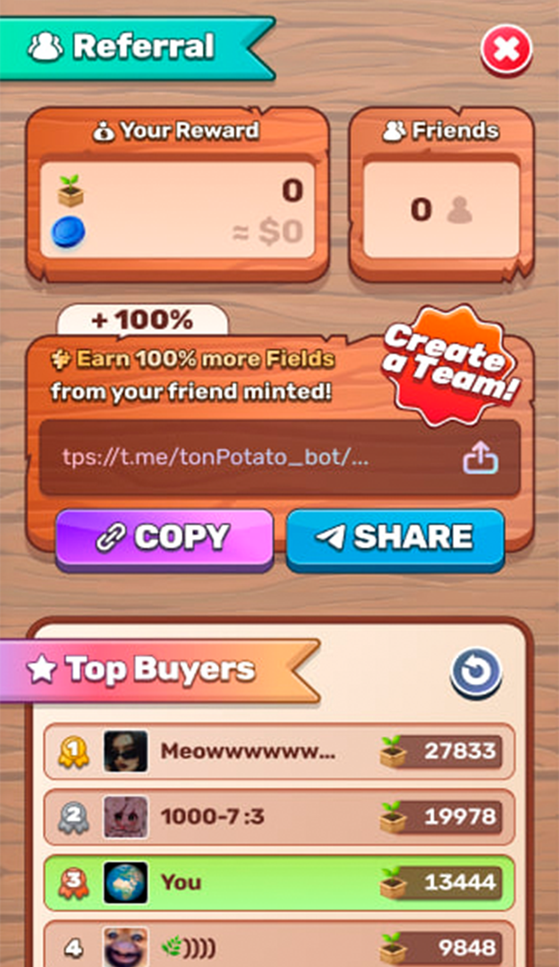 TonPotato App Image