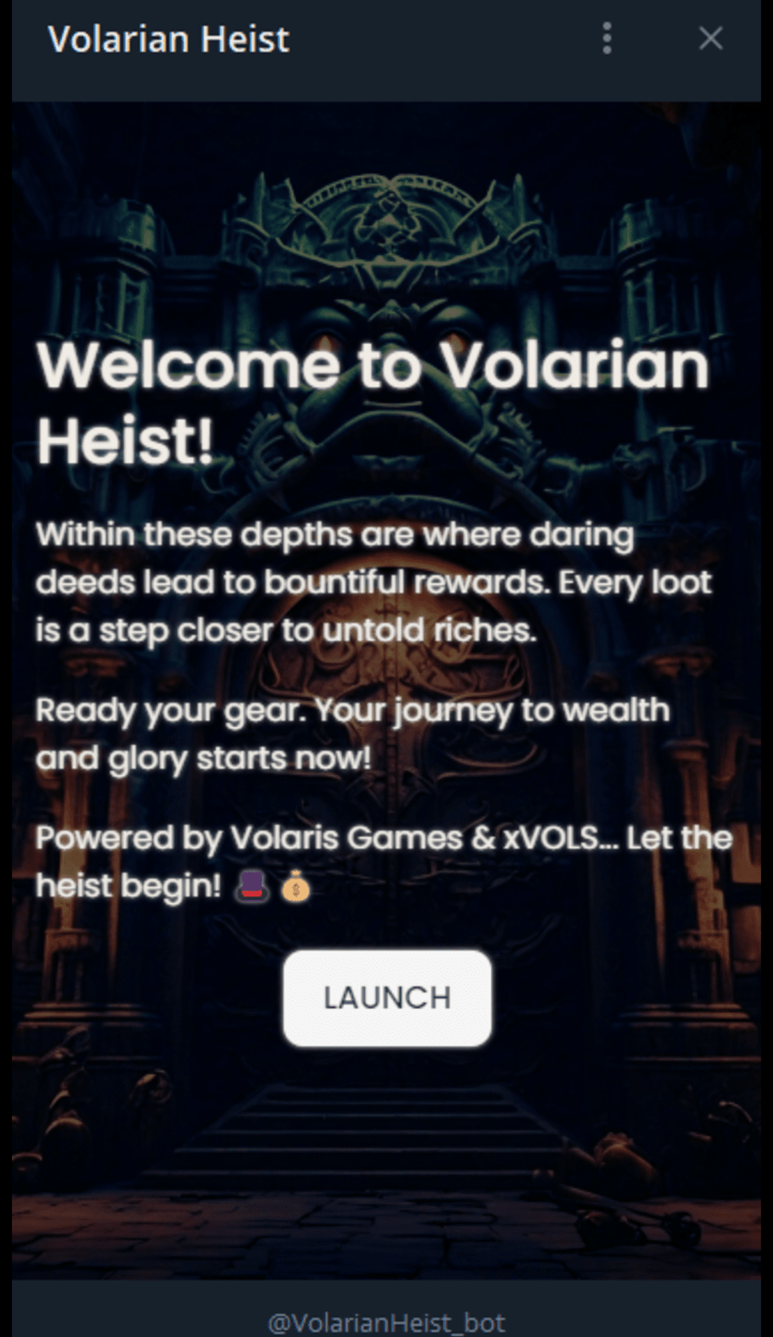 Volarian Heist App Image