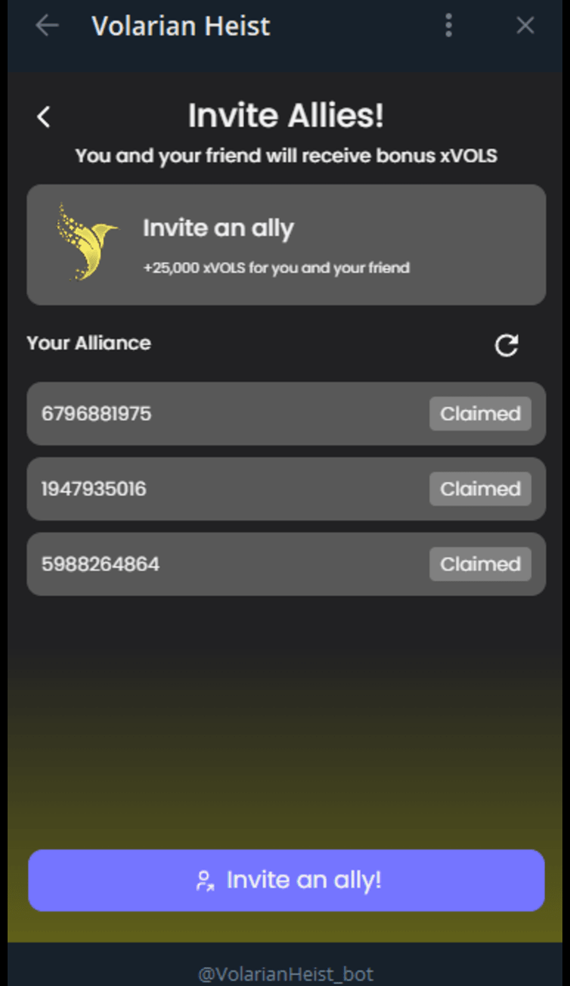 Volarian Heist App Image