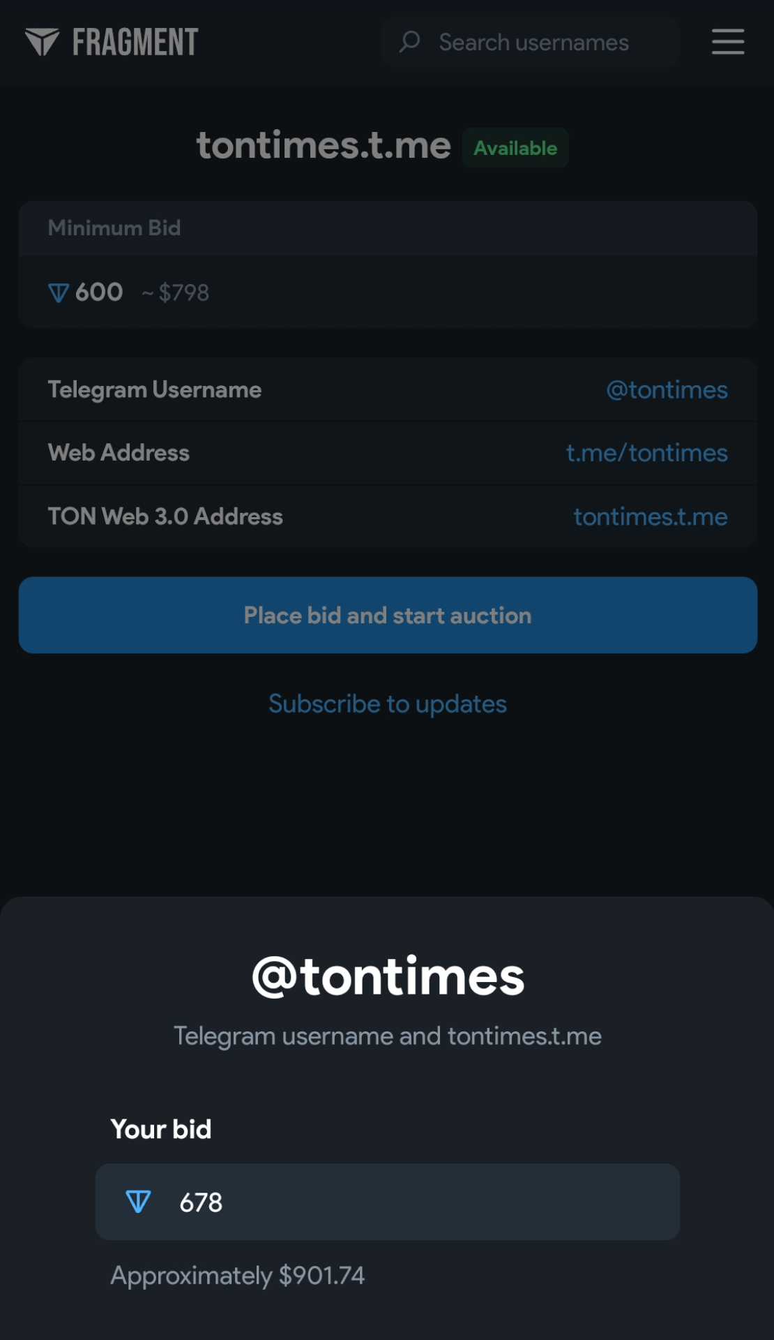 Telegram Usernames App Image