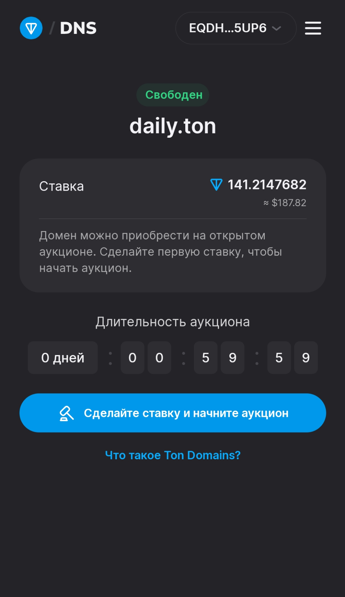 TON Domains App Image