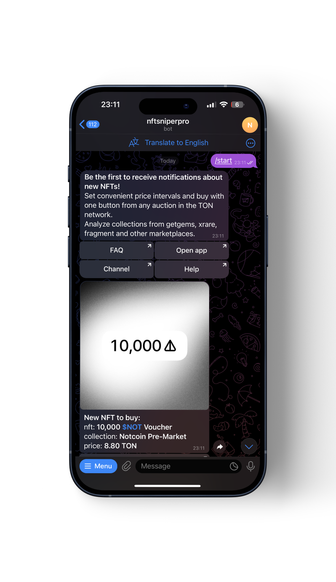 NFT Sniper Pro App Image