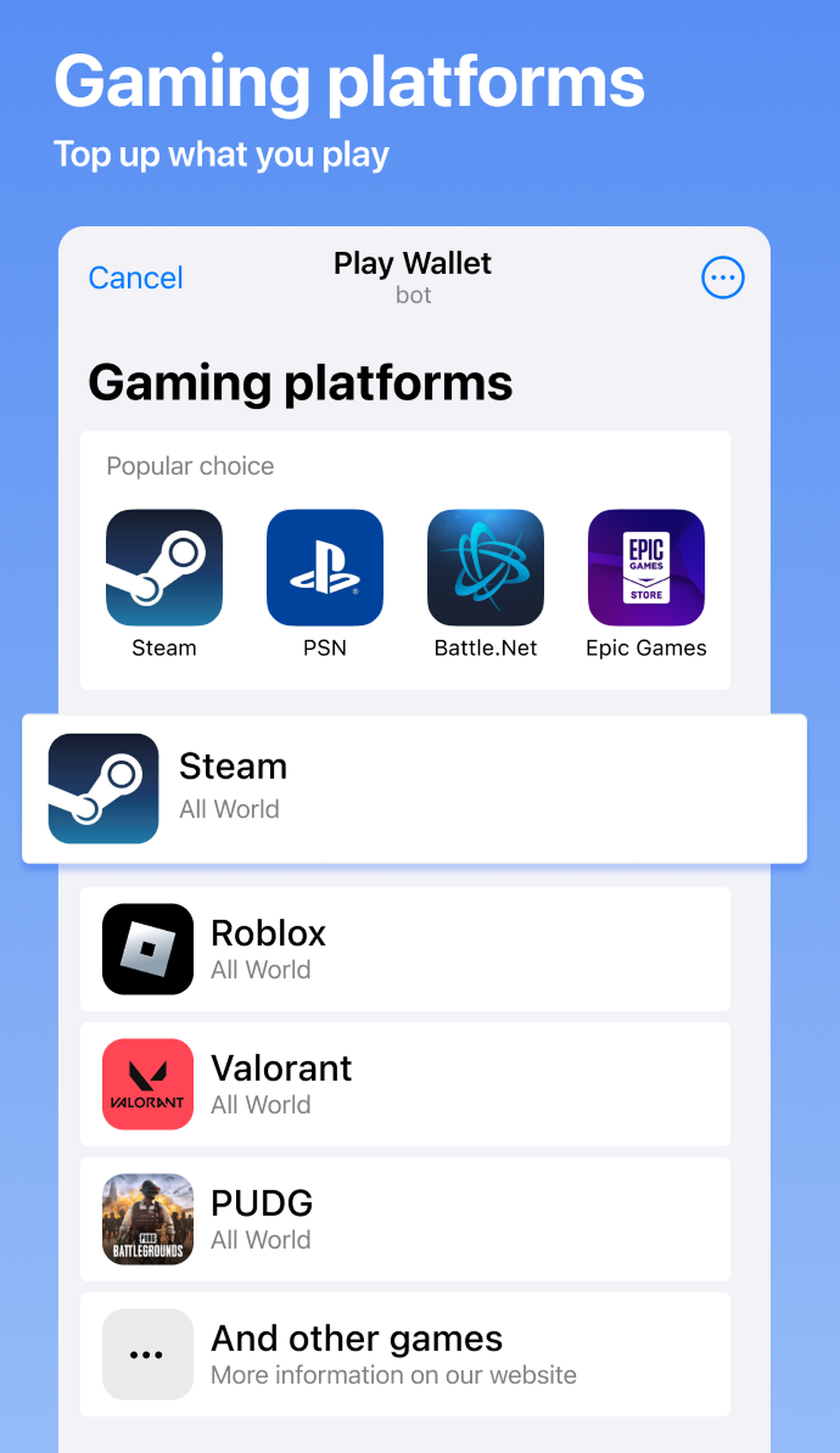 Play Wallet App Image