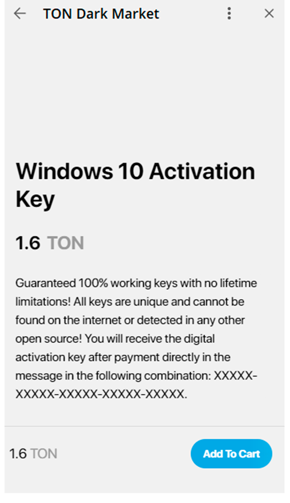 TON Dark Market App Image