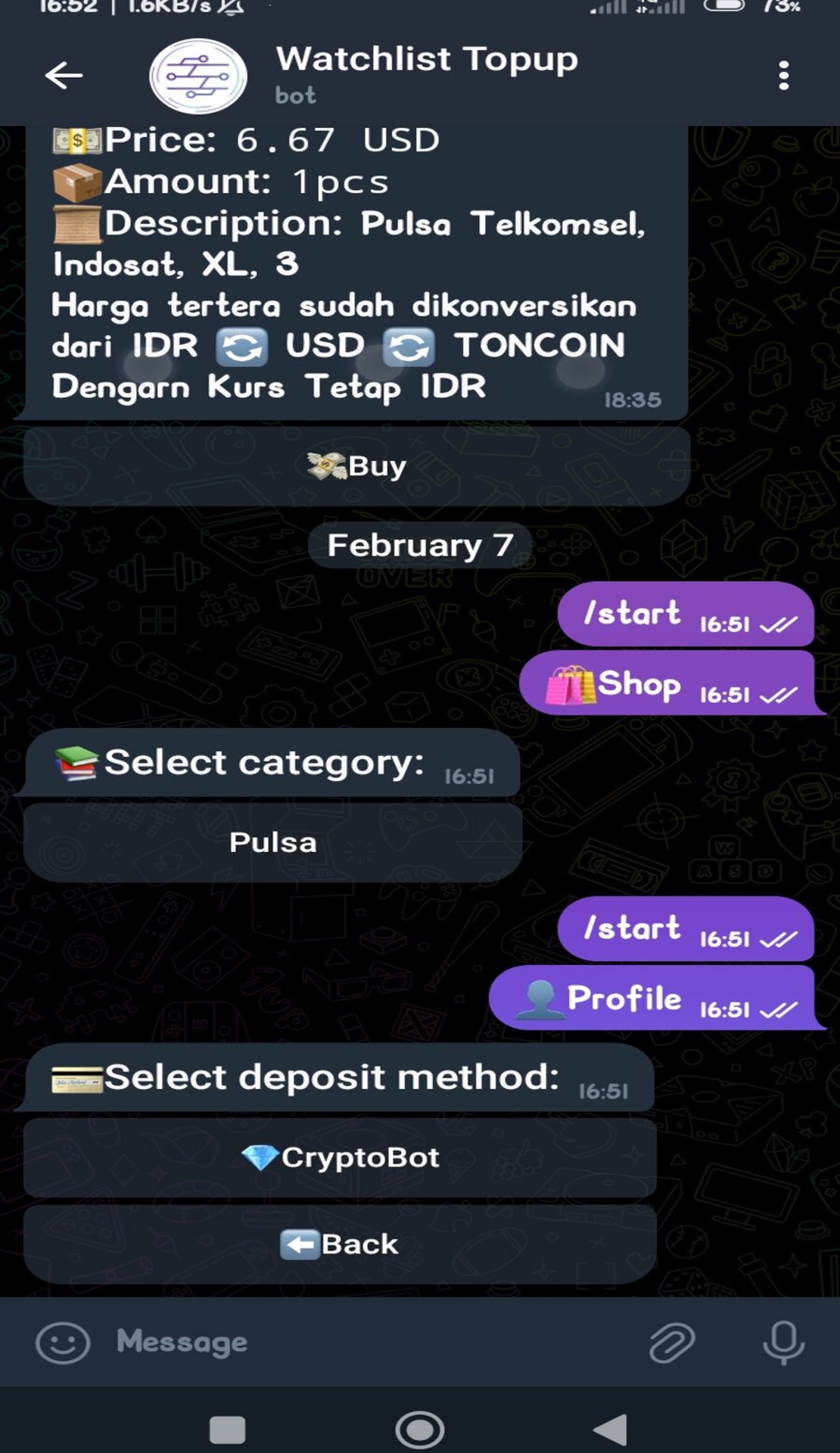 Watchlist Topup App Image