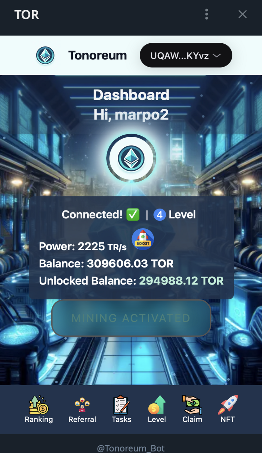 Tonoreum PoW & PoL App Image