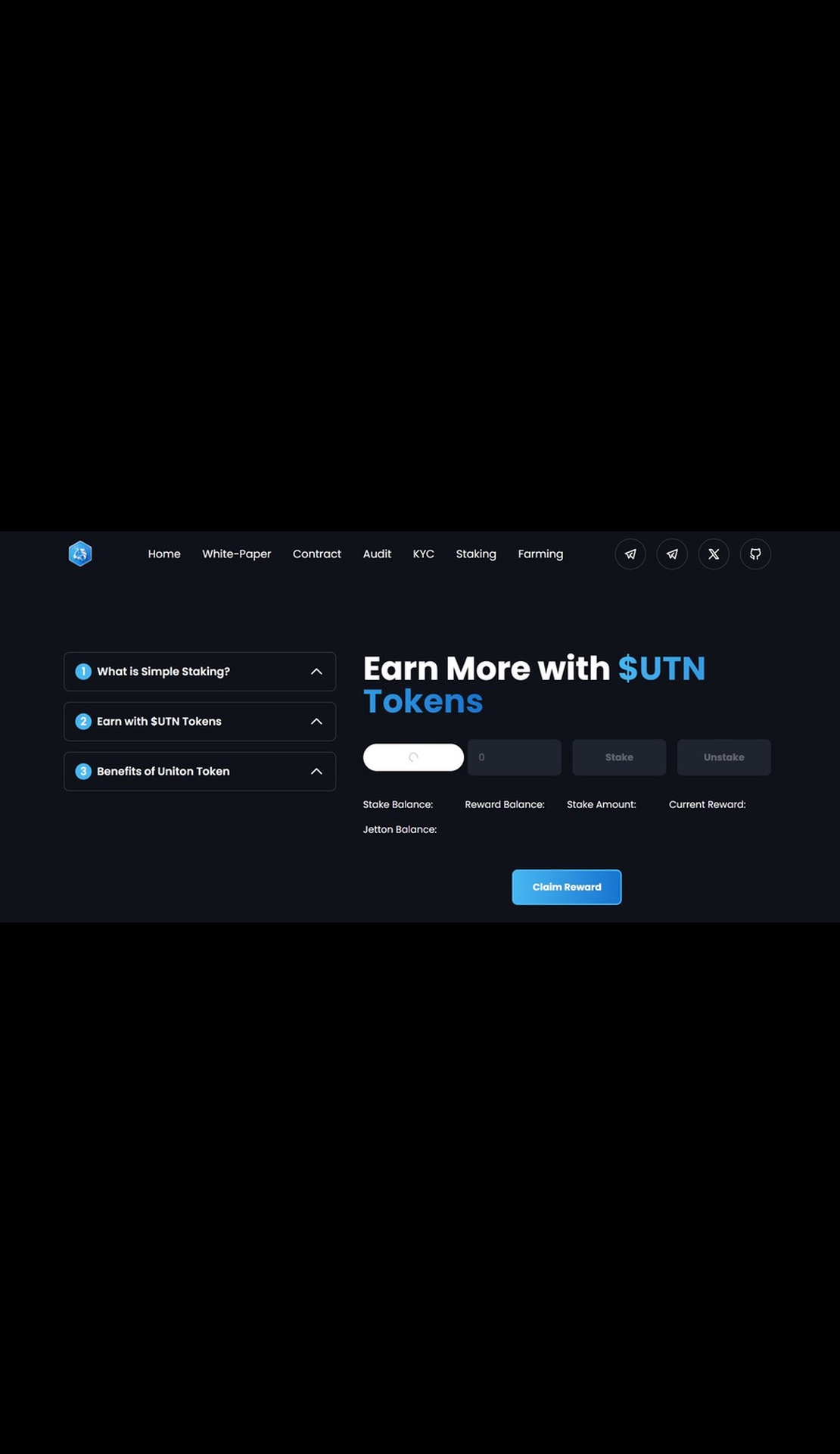 UTN Staking App Image