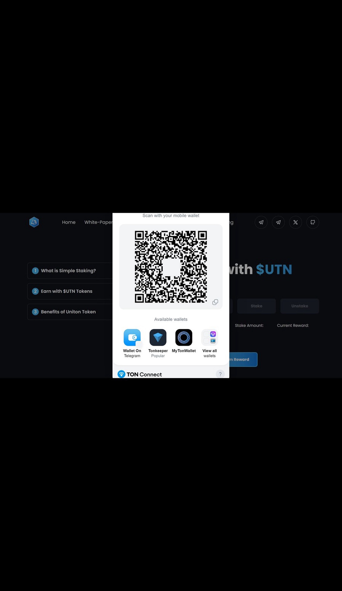 UTN Staking App Image
