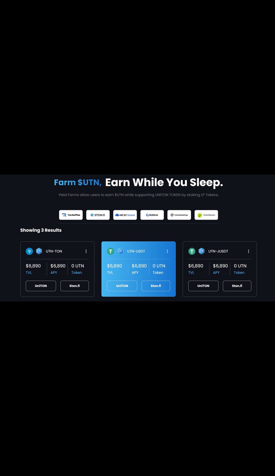 UTN Staking App Image