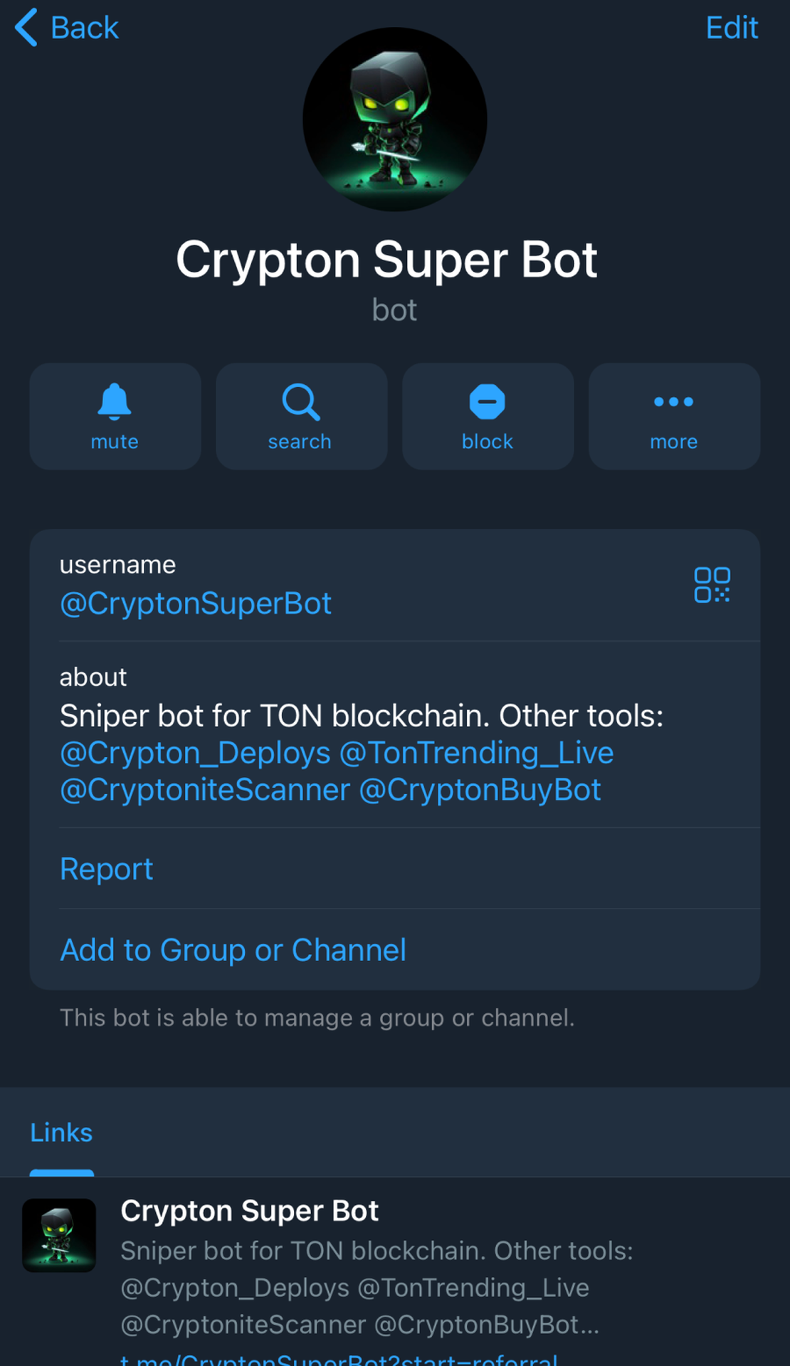 Crypton Super Bot App Image