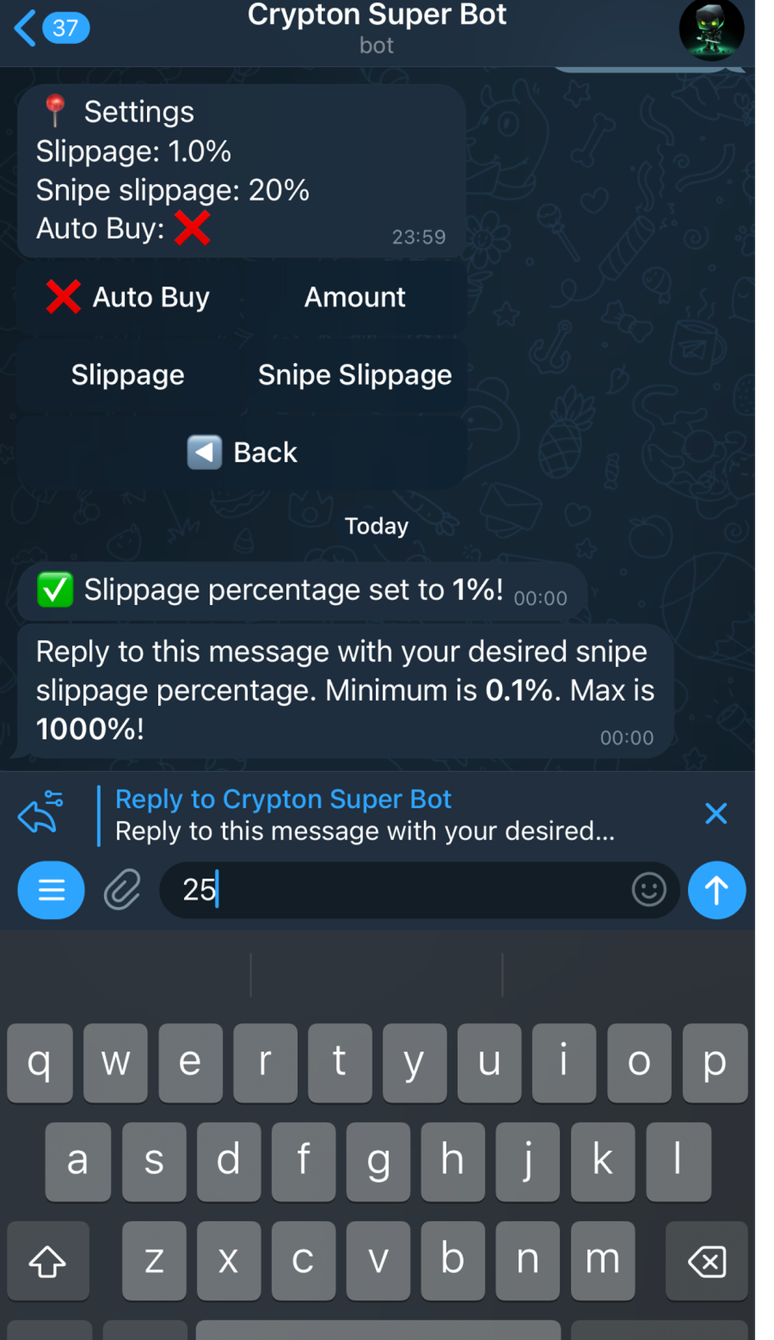 Crypton Super Bot App Image