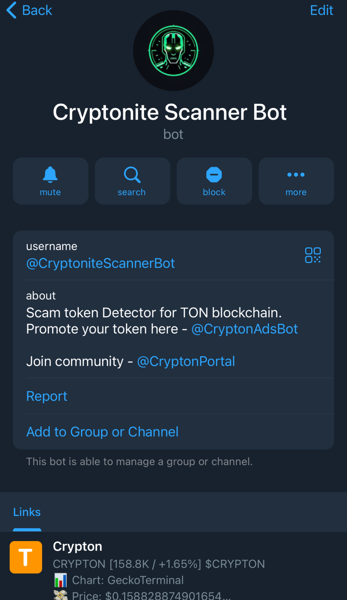 Cryptonite Scanner App Image