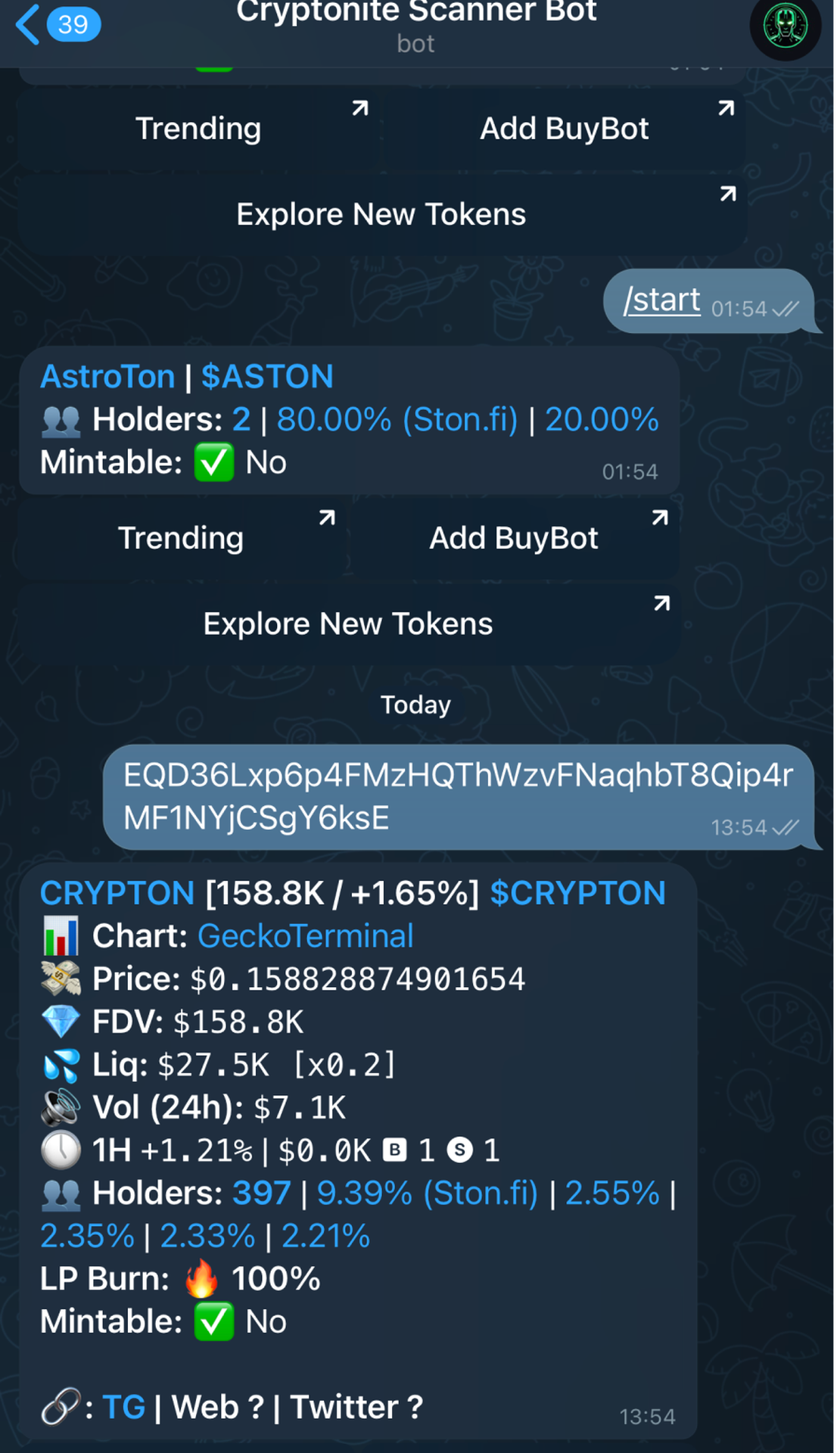 Cryptonite Scanner App Image