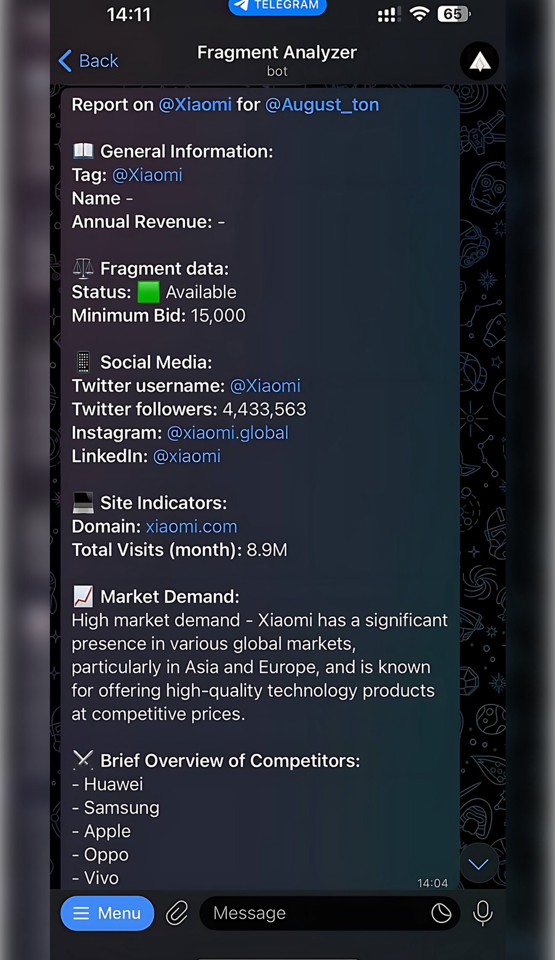 Fragment Analyzer App Image