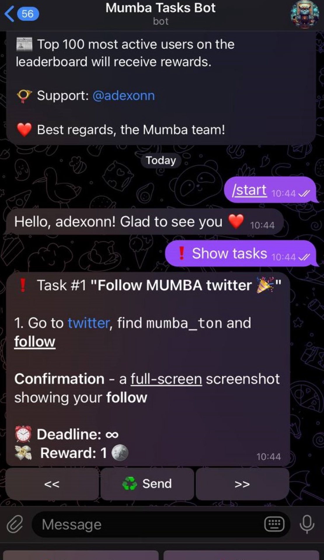 Mumba TaskBot App Image