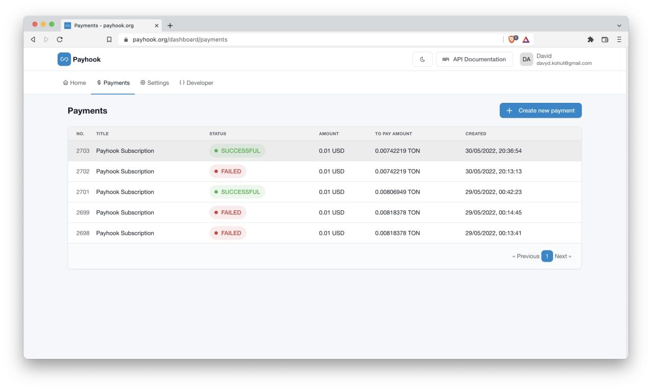 Payhook App Image