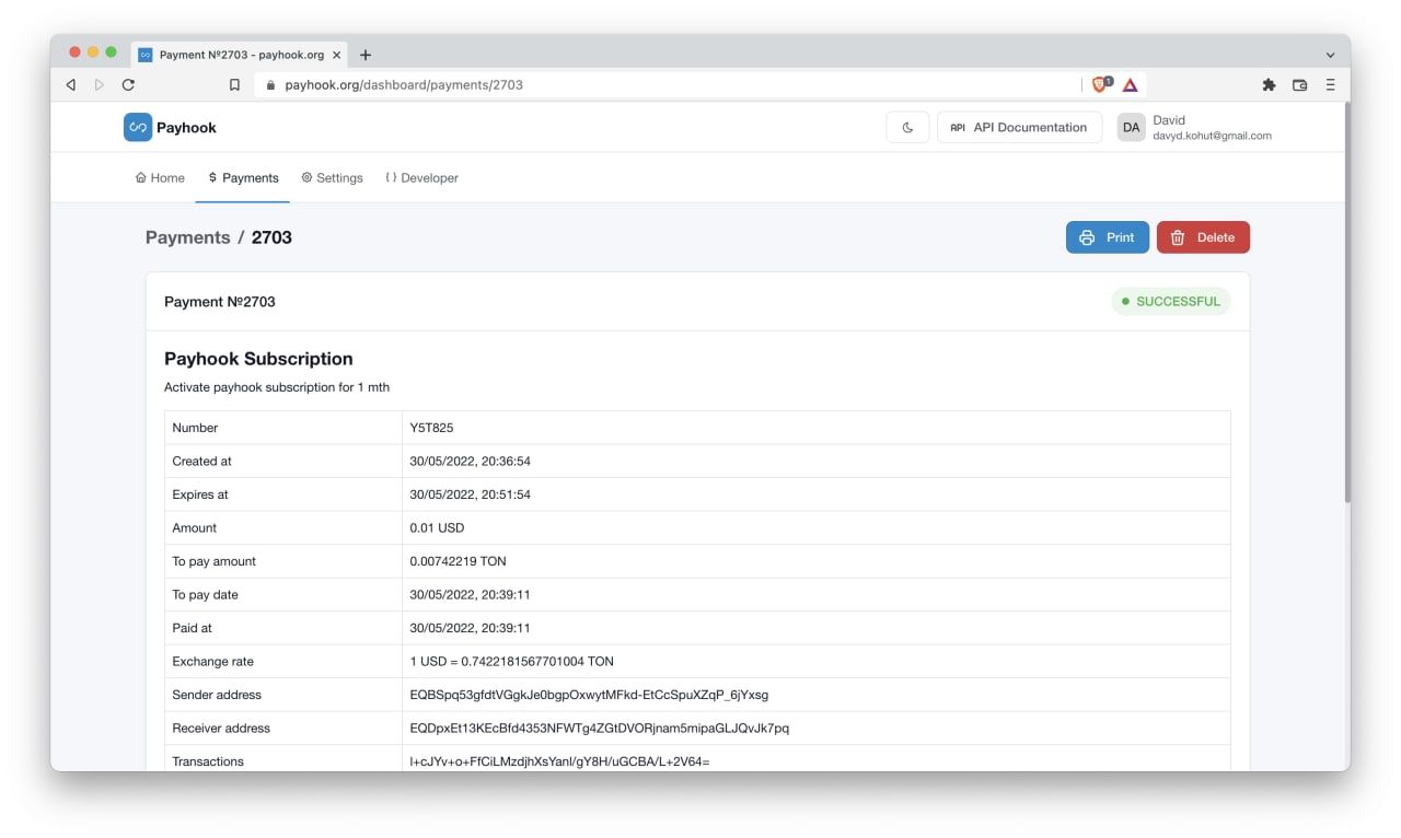 Payhook App Image