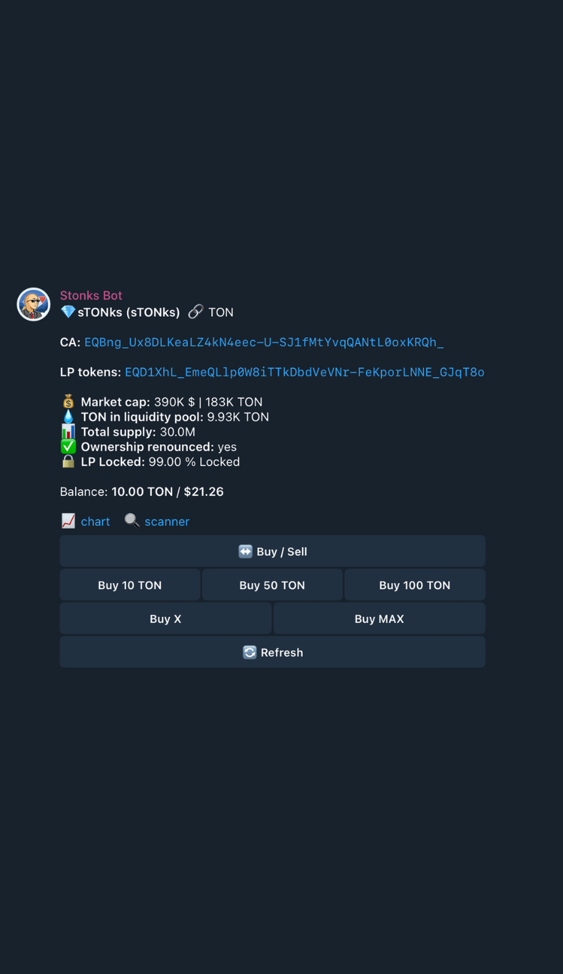 sTONks | Buy Bot App Image